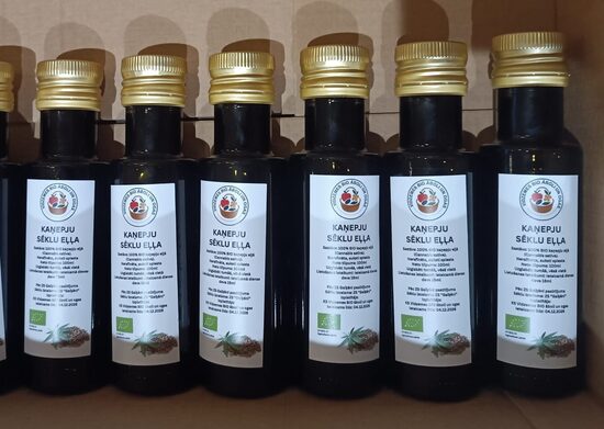 Kaņepju sēklu eļļa BIO, 100 ml